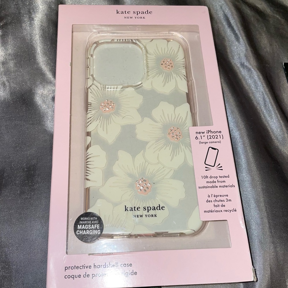 Kate Spade Apple iPhone 13 Pro Clear Floral Case
